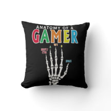 Anatomía De Una Almohada Graciosa De Esqueleto Jug