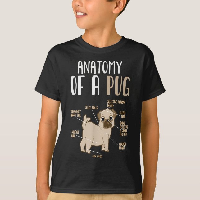 Anatomía de una camiseta de un Mascota de perros d (Anverso)