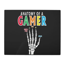 Anatomía De Una Impresión Graciosa De Gamer Skelet