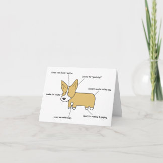 Anatomía de una tarjeta de felicitación del Corgi