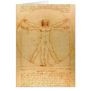 Anatomía humana, hombre vitruviano de Leonardo da 