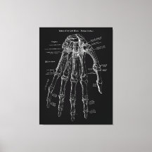 Anatomía manual Gran arte de pared de lienzo de 36