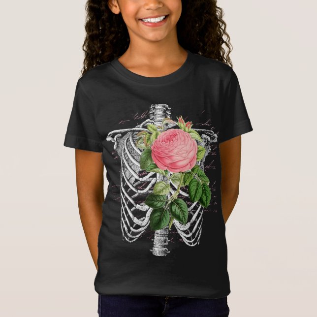 Anatomía vintage | Costillas con camiseta florida (Anverso)