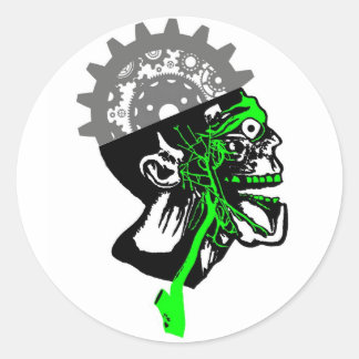 Anatomía vintage - Pegatinas del cráneo de los eng