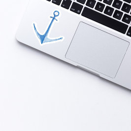 Anchor de barco Pegatina de vinilo azul ruso