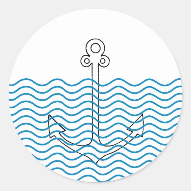 ¡Anchor está fuera! Sellos para sobres Girly Nauti (Anverso)