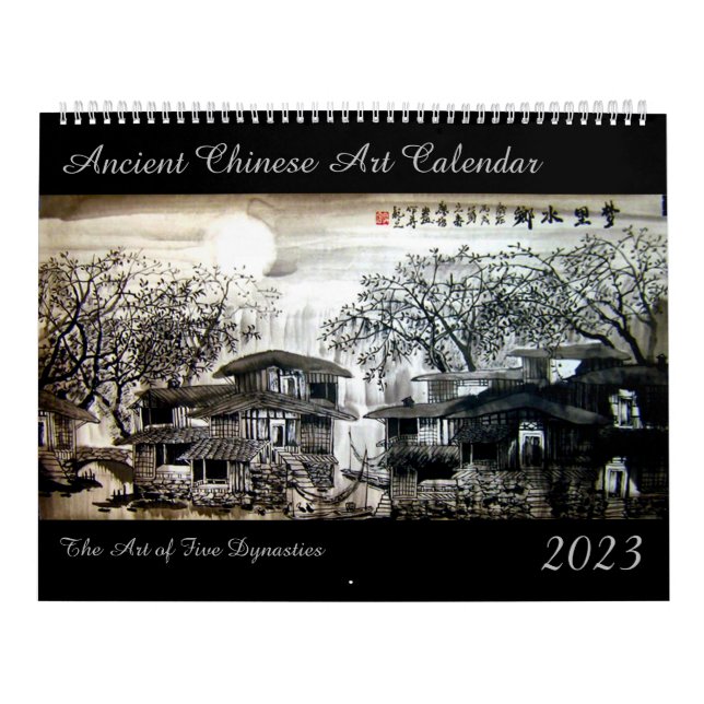 Anciano Calendario de Arte Chino de 2023 (Tapa)