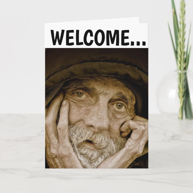 ANCIANO CUMPLEAÑOS POR LA Tarjeta DE Saludo DE LA  (Anverso)