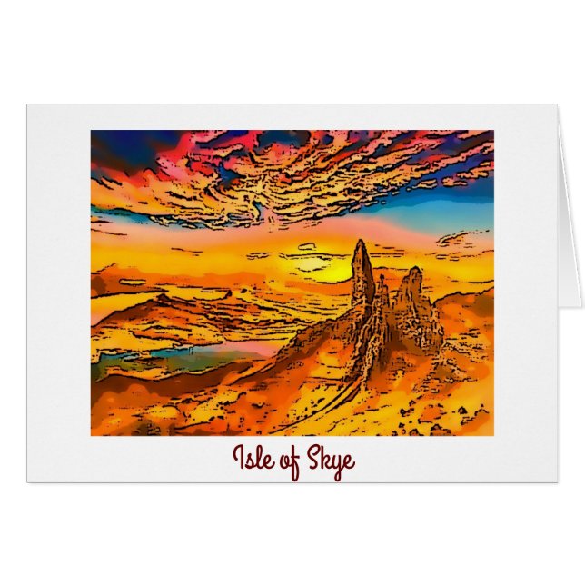 Anciano de Skye, Escocia de la tormenta (Anverso (Horizontal))