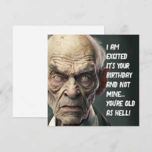 Anciano deseándole un feliz cumpleaños