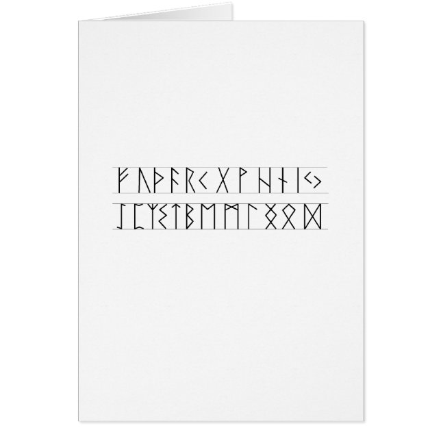 Anciano Futhark de las runas (Frente)