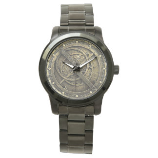 Anciano reloj astrolabio