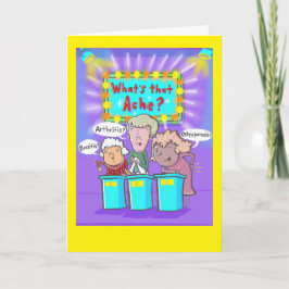 Ancianos en un programa de juegos "What's the Ache