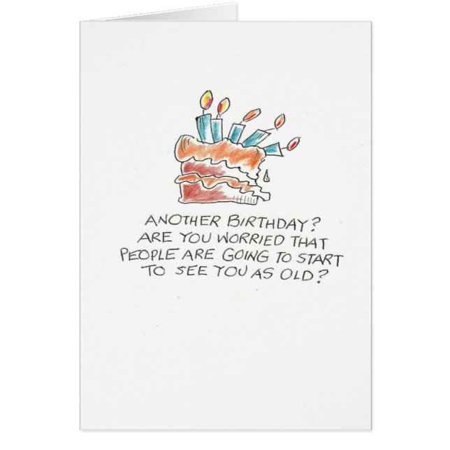 Ancianos preocupados por el pastel caído (Frente)