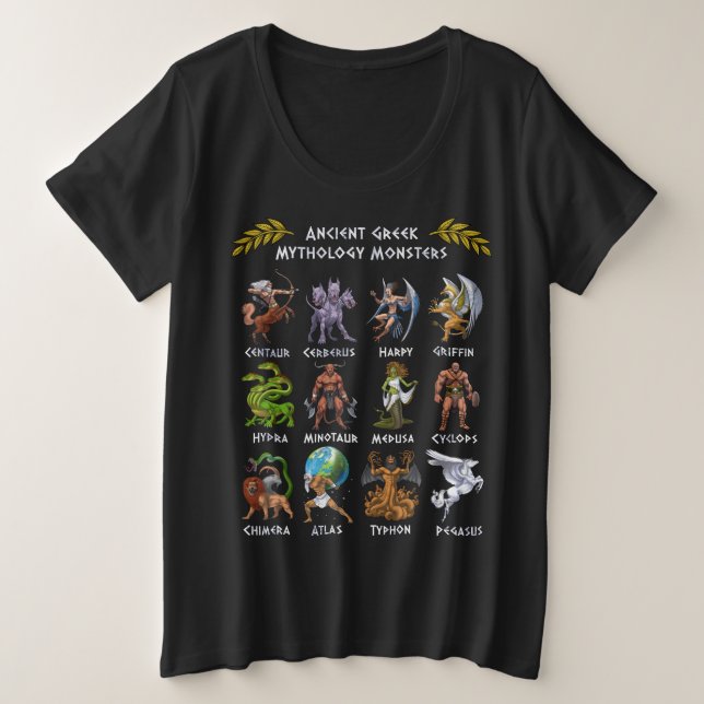 Ancient Greek Mythology Monsters (Anverso del diseño)