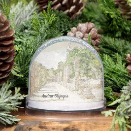 Ancient Olympia Greece Snow Globe – Historic 