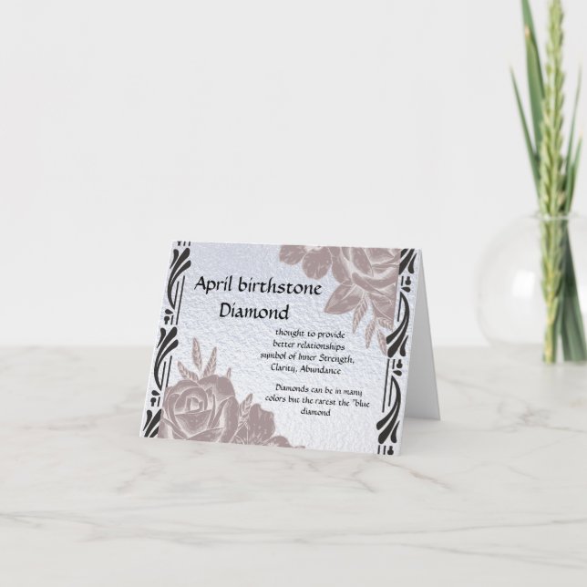 Ancla de abril Tarjeta de diamante (Anverso)