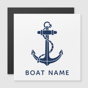 Ancla de barco y nombre costumbre náutica