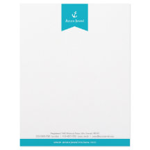 Ancla de la bandera de la banda acuática carta de 