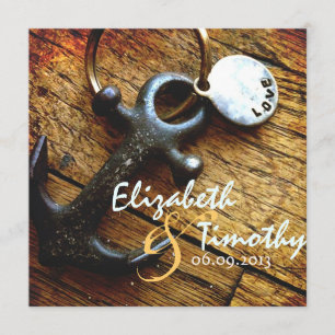 Ancla de la invitación a la boda de amor