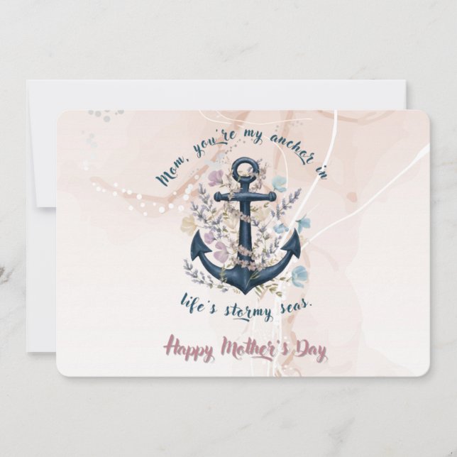 Ancla firme - Tarjeta del día de la madre (Anverso)