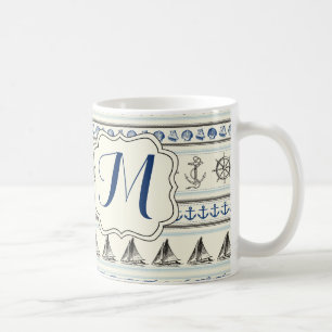 Ancla Nautical Rope Knot Copa Mug