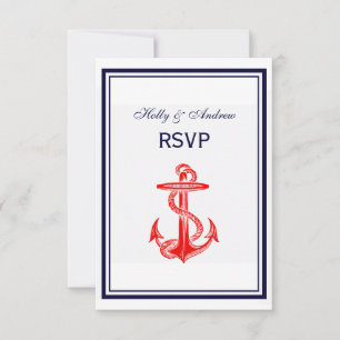 Ancla Roja Náutica Marco Azul Marinho 2V RSVP