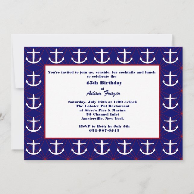 Ancladores ausentes invitación (Anverso)