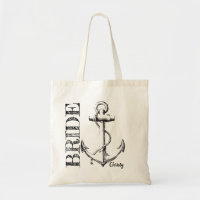 Anclaje de esbozo de novia con monograma | Bolsa d
