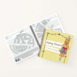 Anclaje giratorio retro cuaderno de libros de coci