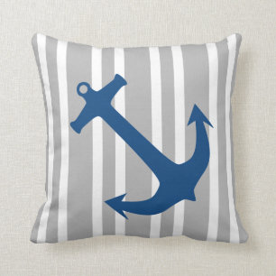 Anclaje Náutico Azul y Gris Anclaje Almohadas a r