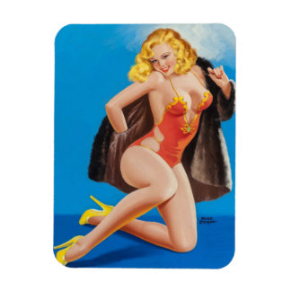 Anclaje sexy vintage hacia arriba Imán flexible Re