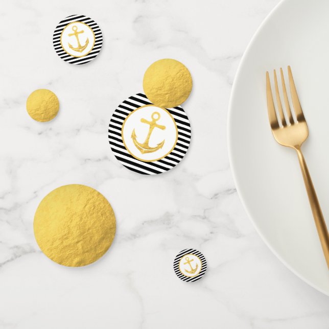 Anclaje y franjas | Tema náutico | Table Confetti (Grupo)