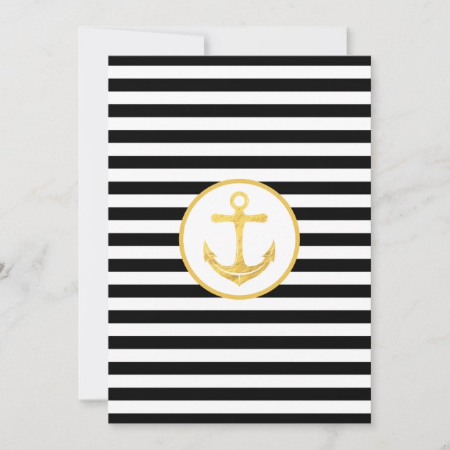 Anclaje y franjas | Tema náutico | Tarjetas de fel (Anverso)