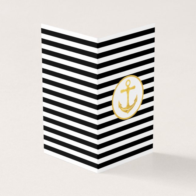 Anclaje y franjas | Tema náutico | Tarjetas de fel (Exterior)