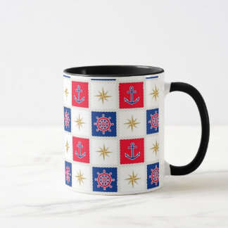Anclajes y ruedas de la taza náutica