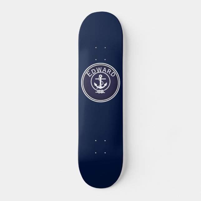 Anclar Skateboard Nautical Seal (Anverso)