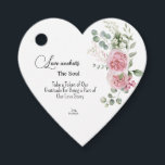 Anclas de amor etiqueta de favor de boda de los So<br><div class="desc">Expresar su gratitud con nuestra elegante etiqueta de bodas 'Anclas de amor el alma'. Este diseño, muy bien diseñado, incluye una delicada corona floral acuática, adornada con rosas rosas rosas rosas, flores de peón y ramas verdes de eucalipto. Perfecto para añadir un toque romántico a su día especial. Personalizar estas...</div>