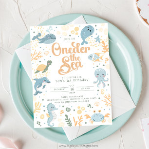 Anda la invitación al cumpleaños del mar. Cumpleañ