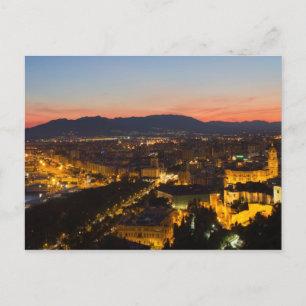 Andalucía - Málaga con postal al atardecer