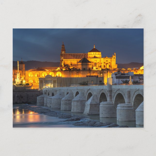 Andalucía - Mezquita al atardecer postal (Anverso)