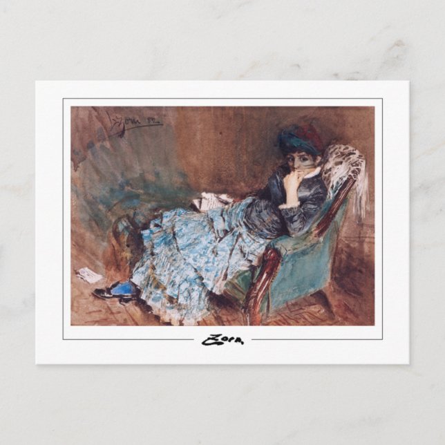 Anders Zorn #163 - Tarjeta postal de arte fino (Anverso)