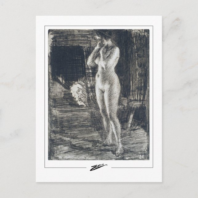 Anders Zorn #241 - Tarjeta postal de arte fino (Anverso)