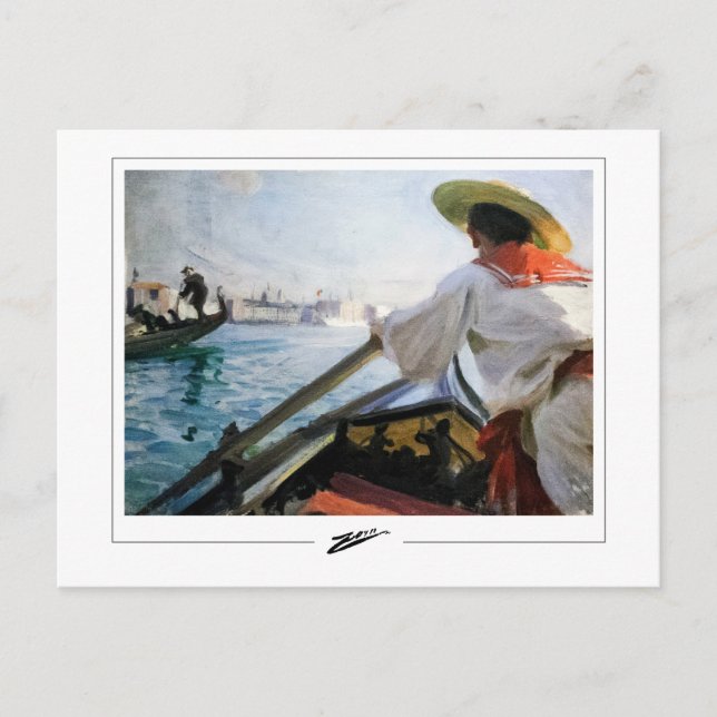 Anders Zorn #319 - Tarjeta postal de arte fino (Anverso)