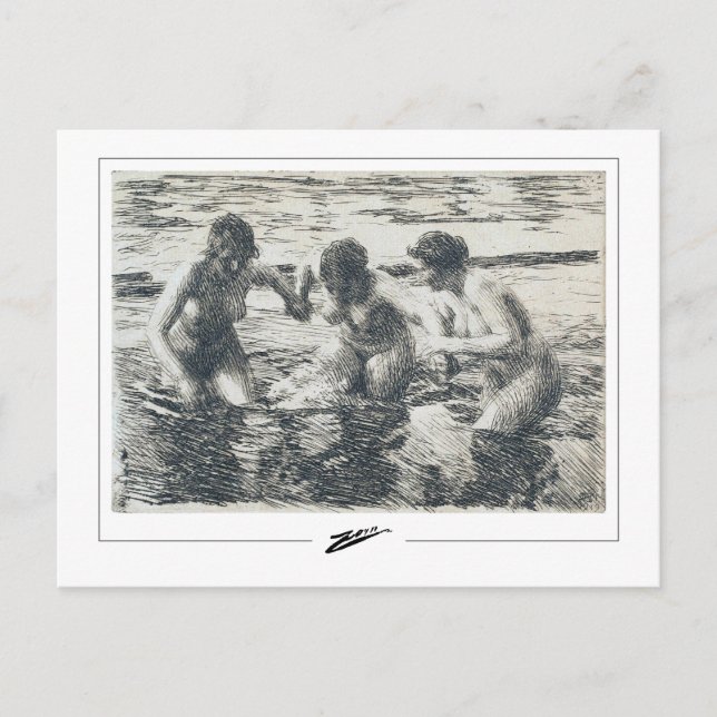 Anders Zorn #328 - Postales Bellas Artes (Anverso)