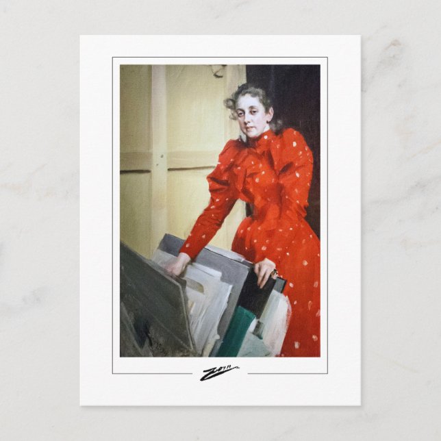 Anders Zorn #363 - Tarjeta postal de arte fino (Anverso)