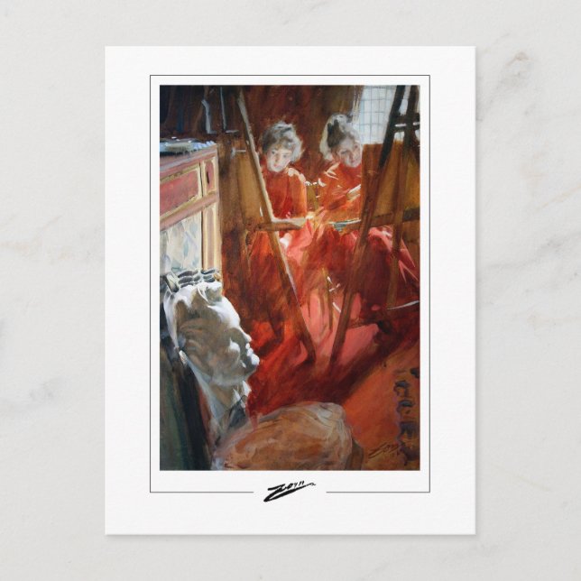 Anders Zorn #366 - Tarjeta postal de arte fino (Anverso)