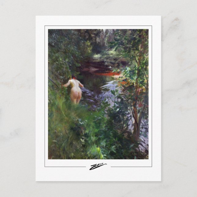 Anders Zorn #3 - Tarjeta postal de arte fino (Anverso)