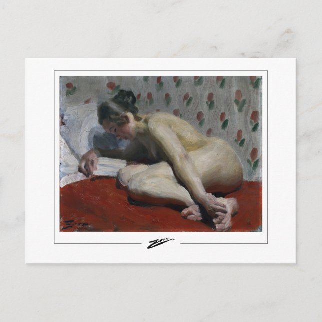 Anders Zorn #5 - Tarjeta postal de arte fino (Anverso)