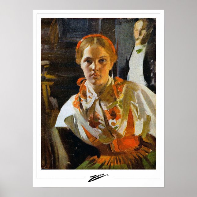 Anders Zorn Zedign cartel de arte #10 (Frente)
